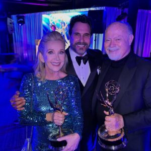 Don Diamont Instagram - Fun night @daytimeemmys with my 😍‼️ @cindyambuehl ! It was really special being there to celebrate my Y&R/B&B producer of just shy of 40 years/dear friend, Edward Scott, and his wife/my former @youngandrestlesscbs castmate ( TV fiancé lol) @melodythomassco jointly receive their well deserved Lifetime Achievement Awards. Add to that, $Bill’s arch rival/my brother, @iamthorstenkaye , my former castmate/friend, @therealstafford , @entertainmenttonight ‘s / @boldandbeautifulcbs fan, and sweetheart, @nischelleturner all going home with the 🏆. I also want to give a round of applause to @cliftoncam Scott Clifton, @johntmccook ,  @katherinekellylang , @jennifergareis , and @ashleyaubra . All B&B nominees who didn’t win last night, but gave outstanding performances this past year! Cherry on the cake, was being in the room with the one and only, @official_dick_van_dyke , who won a Guest Star Emmy at 98 years old!!!