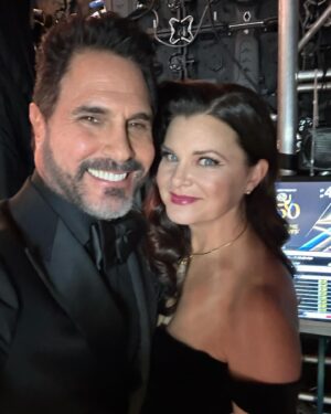Don Diamont Instagram - Great night with my stunning @cindyambuehl at the 50th Annual @daytimeemmys ! CONGRATS to our very own @boldandbeautifulcbs winners ‼️🏆 @iamthorstenkaye @jacquelinemwood_1 🏆‼️ So fun presenting with the beautiful, @bbheathertom !!! 😀❤️
