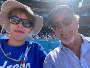 Don Johnson Instagram - Me and Jasper, what a day!  What a game!! Thank you @dodgers