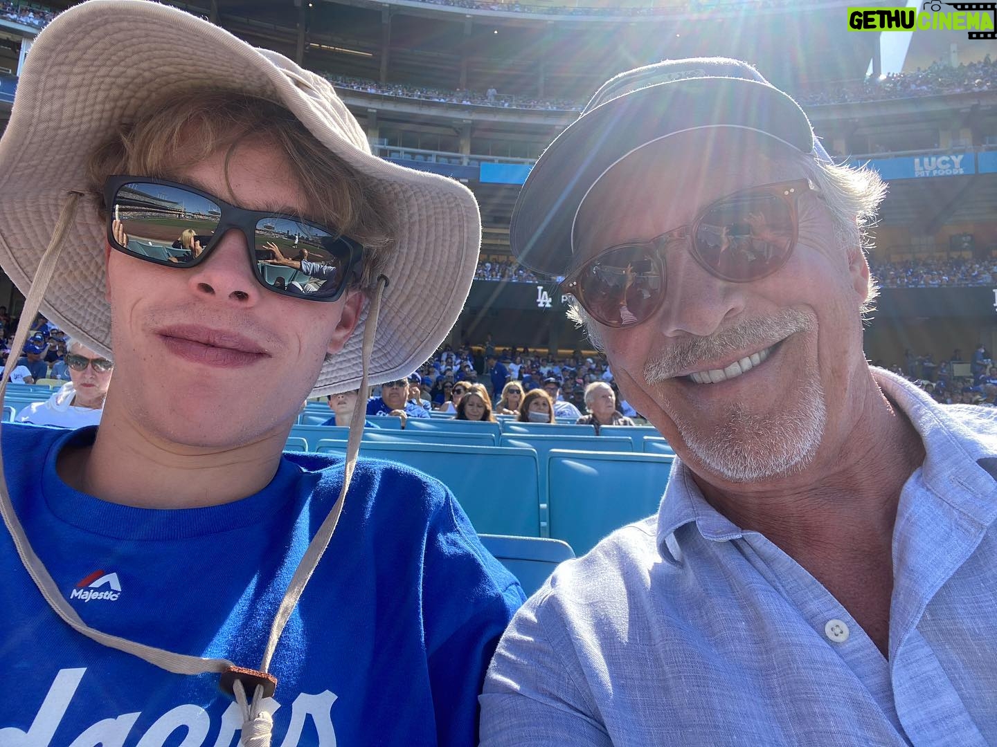 Don Johnson - 14.5K Likes - Me and Jasper, what a day! What a game!! Thank you @dodgers