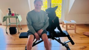 Don Johnson Instagram - My new trainer is tuff!  Rufus gym!!