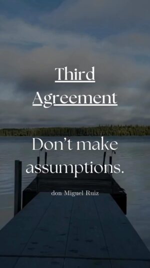 Don Miguel Ruiz Instagram - 📸 @treadlightgear
・・・
This one can be a doozy. 🔽🔽🔽

There, we said it.  Not making assumptions is difficult because as humans, they come so naturally to us.  As @donmiguelruiz explains:
“Humans have a need to explain and justify everything; we have a need for knowledge, and we make assumptions to fulfill our need to know…If we just ask questions, we won’t have to make assumptions.”

Here’s a challenge and a half for this week: 
First, how many times do you catch yourself making a snap judgement (aka assumption) without all the facts?
Second (and this is the “and a half” part), what questions could you ask to create clarity to replace the assumption?
.
.
.
#TheFourAgreements #Mindfulness #DailyAffirmations #Mantra #Clarity
