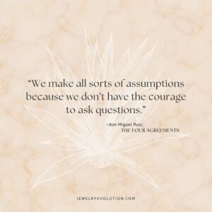 Don Miguel Ruiz Instagram - 📸 @thefouragreementsjewelry
・・・
“We make all sorts of assumptions because we don’t have the courage to ask questions.”― don Miguel Ruiz, The Four Agreements ✍⁠
⁠
Assumptions often arise from a lack of courage to ask questions. Let’s challenge ourselves to seek understanding instead of relying on assumptions. By asking questions, we open doors to clarity, empathy, and deeper connections with one another. 🌟⁠
⁠
Link to the store can be found in our bio @thefouragreementsjewelry. 🫶⁠
⁠
#donmiguelruiz #thefouragreements #donjoseruiz #donmiguelruizjr #janetmills #love #freedom #life #inspirationalquote #inspiration #fashion #jewellery #handmade #accessories #necklace #handmadejewelry #jewelrydesigner #silver #jewelryaddict #bracelet #jewelrydesign #jewels #bracelets #design #beautiful #instagood #art #instajewelry #gemstones #jewelrygram