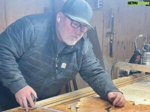 Donal Logue Instagram - With Kevin finishing a maple burl coffee table. In the burl of a hardwood tree, stress or disease causes the tree to produce growth buds which are then crushed by weighted compression. The end result of the tree fighting for its life is evident in the swirls and striping left behind. Check us out at @frisonloguehardwoods . Note- at Frison-Logue, we only work with 100% reclaimed or salvaged wood.