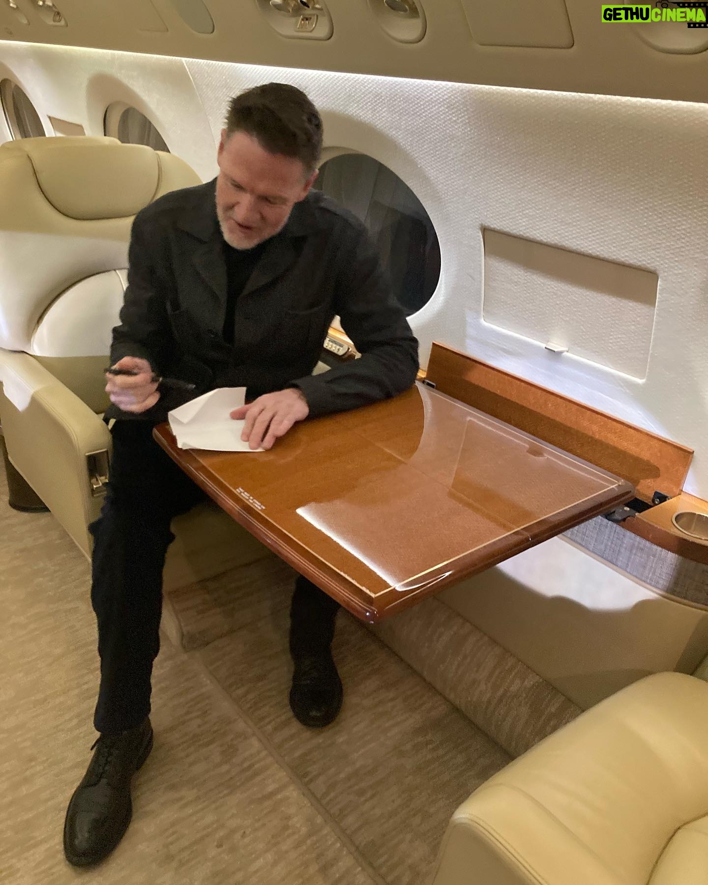 Donal Logue - 3.1K Likes - Today’s office on @theequalizercbs. TV world is vastly different from life on the mountain in Oregon! Don’t be fooled by the illusion- full on make believe is the order of the day. This G45 was earthbound (we were just working on the tarmac), but I spoke to the pilots who said they’d been to Qatar, Abu Dhabi, Nairobi, Mauritius, and India in the past two weeks. Unreal. They turned down my offer to be a stowaway on their next globe hopper. But one of the pilots was a huge big rig aficionado, so I told him if he ever wanted to give a Peterbilt a whirl, he should hit us up at Aisling Trucking next time he was in the Medford, Oregon area.@eliburnsteens