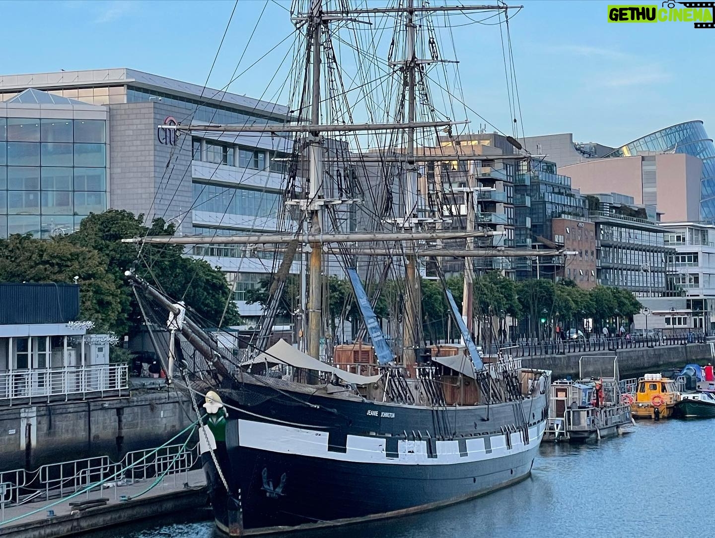 Donal Logue - 5.2K Likes - Just arrived in Dublin, looked out my window, and saw two familiar spars that immediately filled me with joy. It was Jeanie.
The Jeanie Johnston became famous during the time of the famine. Unlike many of the “coffin ships” of the era, the Jeanie Johnston made 16 successful trans-Atlantic crossings starting in 1848, and although she sometimes held as many as 240 passengers, no one ever died aboard her.
I feel a special affinity for this (granted) replica of the original ship (which sank in 1855– again, no lives were lost) because the finishing work on her was done in Fenit Harbor, my father’s home village in Kerry. We knew many who worked on the project. My father and I were allowed on the Jeanie Johnston before she was finished and my pops was even offered a spot as a hand on her maiden voyage to the United States. My father wished he could, but had to pass on the opportunity; a difficult decision for a sailor.
A year later, I was walking down the Westside by Battery Park in New York City when I saw a handsome, two sparred ship sailing up the Hudson River. I knew it was the Jeanie Johnston. She had made it safely to the Azores and across the Atlantic, just as she had so many times during the mid-19th Century during the darkest time in Irish History.
#IrishHistory #jeaniejohnstone
