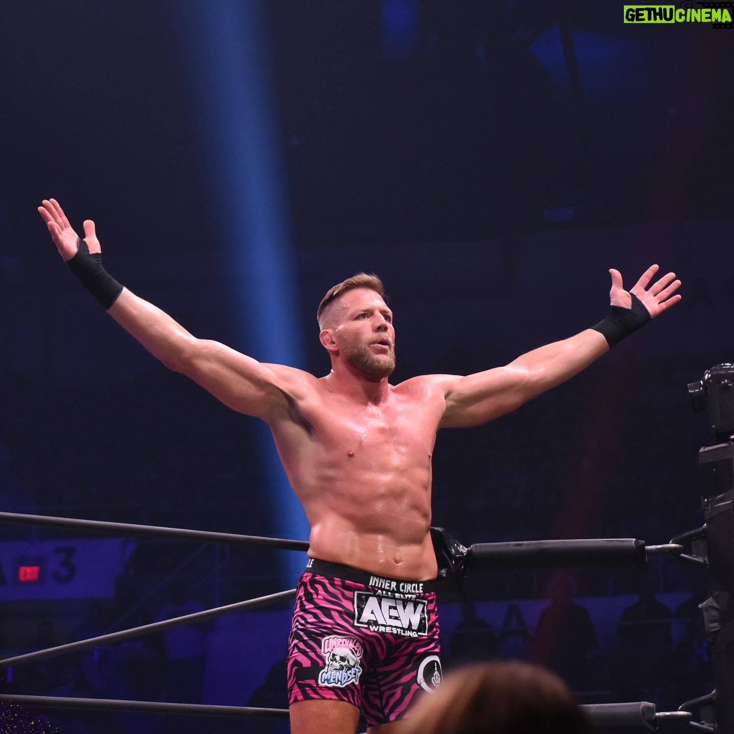 Donald Hager Jr. - 2.2K Likes - What do you love? Besides scotch…
I love #aewdynamite this much. Yeh I said it. Ask yourself and be grateful for it. Now that being said I love my #innercircle brothers, but we’re not handling that with gratitude .