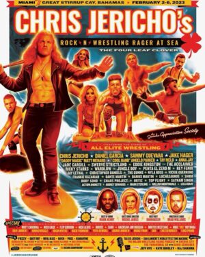 Donald Hager Jr. Instagram - I like this cruise ! One month away from a Sports Entertainer’s Paradise @chrisjerichofozzy @thedaddymagic @theangeloparker @garciawrestling @sammyguevara