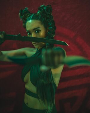 Donna Benedicto Instagram - @stylecruze Japan magazine cover ⚔️🎃
.
Still not over the creativity & talent put into this shoot 🤯🤩
📸 & Creative director: @yazbeckistan 
MUA: @megandfisher 
HAIR: @thereelashley 
Stylist: @gofornicolecostumes