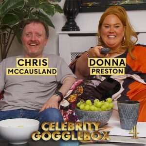 Donna Preston Instagram - Tonight on #CelebrityGogglebox we’ll be joined by @chrismccauslandcomedy and @thedonnapreston! 🤩

9pm, @channel4 📺👀