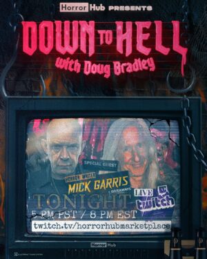Doug Bradley Instagram - TONIGHT! 🔥
Join me for a live chat with iconic horror writer, Mick Garris at 8pm EST 💀
Watch for free on HorrorHub’s Twitch channel, where you can ask questions, participate in giveaways and chat with other viewers. 🔥
Twitch.tv/horrorhubmarketplace
•
#downtohell #mickgarris #dougbradley #horrorhub #twitch #hellraiser #pinhead