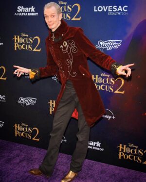 Doug Jones Instagram - “(Hocus Pocus 2) includes  always terrific Doug Jones, the brilliant actor behind the creature in The Shape Of Water and Abe Sapien in Hellboy, as the hapless zombie Billy Butcherson.”
~ Roger Ebert
.
Hocus Pocus 2 available TOMORROW only on @disneyplus 
Swipe to see photos from the purple carpet premiere and press junket with my dear co-stars!!
.
@disneystudios @hocuspocusdisney .
.
#hocuspocus #hocuspocus2 #disney #billybutcherson #zombie #goodzombie #happyhalloween #halloween #actor #actorslife