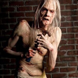 Doug Jones Instagram - #TBT I fear this quarantine has actually turned me into the character I played in a movie ironically titled QUARANTINE (2008).
.
Make up by: @posthumanfx (which includes prosthetic enhancements all over and a brilliant paint job for my diseased, saggy look).
.
#throwbackthursday #prostheticmakeup #specialeffectsmakeup #mua #makeupartist #makeup #actor #actorslife #lifeimitatesart #lifeimitatingart #quarantine