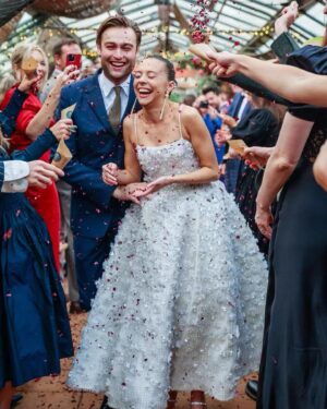 Douglas Booth Instagram - 28.10.23 

The day I married the love of my life. @belpowley I didn’t think it was possible to love you, our family or friends anymore. What a magnificent day filled with so much laughter, love and tears 🤍 Thank you to everyone who made it so special. I love you x