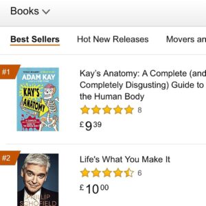 Dr Adam Kay Instagram - I don’t know how often a medical textbook - however disgusting - is the bestselling book on Amazon but this is rather good news. Thank you to everyone who’s bought a copy for their kids. (Or themselves, let’s be honest.)