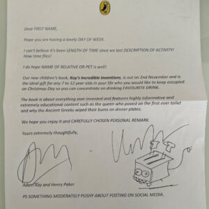 Dr Adam Kay Instagram - I'm new to the world of engaging with influencers, but I think the personal touch is really key.