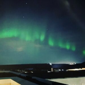 Dr Adam Kay Instagram - I’ve had an incredible week in glorious Iceland, and they’ve turned the lights on for my last night here. I realise this makes me someone who shares their holiday snaps but, bloody hell, what a trick for the sky to pull. A country whose pictures need no filter.