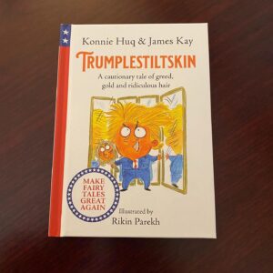 Dr Adam Kay Instagram - A very happy publication day to Konnie & James - the excellent Trumplestiltskin is available anywhere books are sold! @cookiebykonnie @jamesgfarrell
