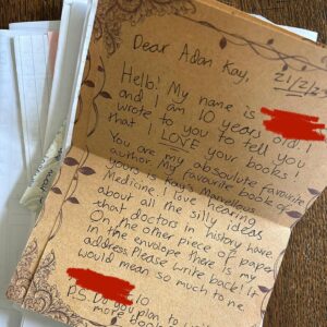 Dr Adam Kay Instagram - The absolute best thing about being a kids’ author is replying to their letters. A lovely way to spend a few hours on a Sunday.