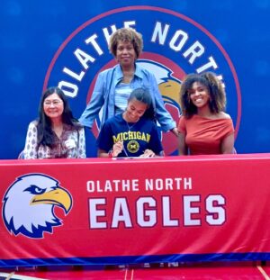 Dr. Meena Singh Instagram - It’s official! Anjali signed with Univ of Michigan! Busy week! Also presented her final senior capstone project and performed in her very last diversity assembly with selections from RRR ✊🏾
#goBlue #bollywooddancer