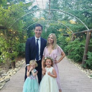 Dreama Walker Instagram - Hanalei was a flower girl and Brighton went to her first wedding. We had a blast and @_beccagerlach was the dreamiest bride. If you’re wondering why I didn’t choose a photo where Brighton wasn’t covering her face, it’s new cause there wasn’t one. 🙃