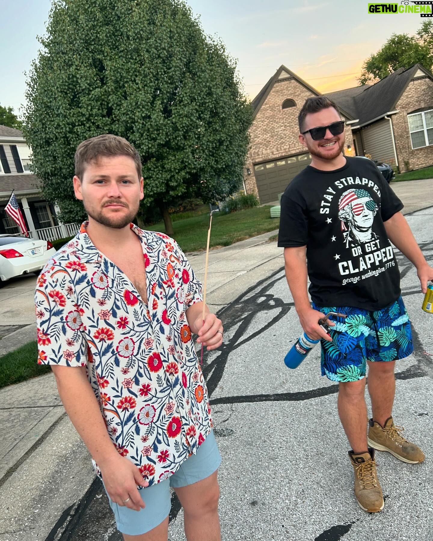 Drew Lynch - 7.5K Likes - This post might be sappier than usual, so I apologize.
I flew home to surprise my parents for the 4th this year. I hope this video shows how much it means to my family that we got to be together in light of my dad’s situation. I’m grateful for any holiday that gives me an excuse to spend time with them. Here’s a very special PHOTO LOCOMOTIVE below...
1) The moment my parents came home to find us all together.
2) My brother holding a flame torch while I held incense that I thought was a sparkler.
3) Let’s blow sh*t up.
4) I grew up on hose water
5)‘Merica
6) Sister and dad ❤️
7) American independence with a little French
8) Spike ball
9) Couple-o-Indiana boys
10) Mom and Dad watching the fireworks together 🫶🏼
