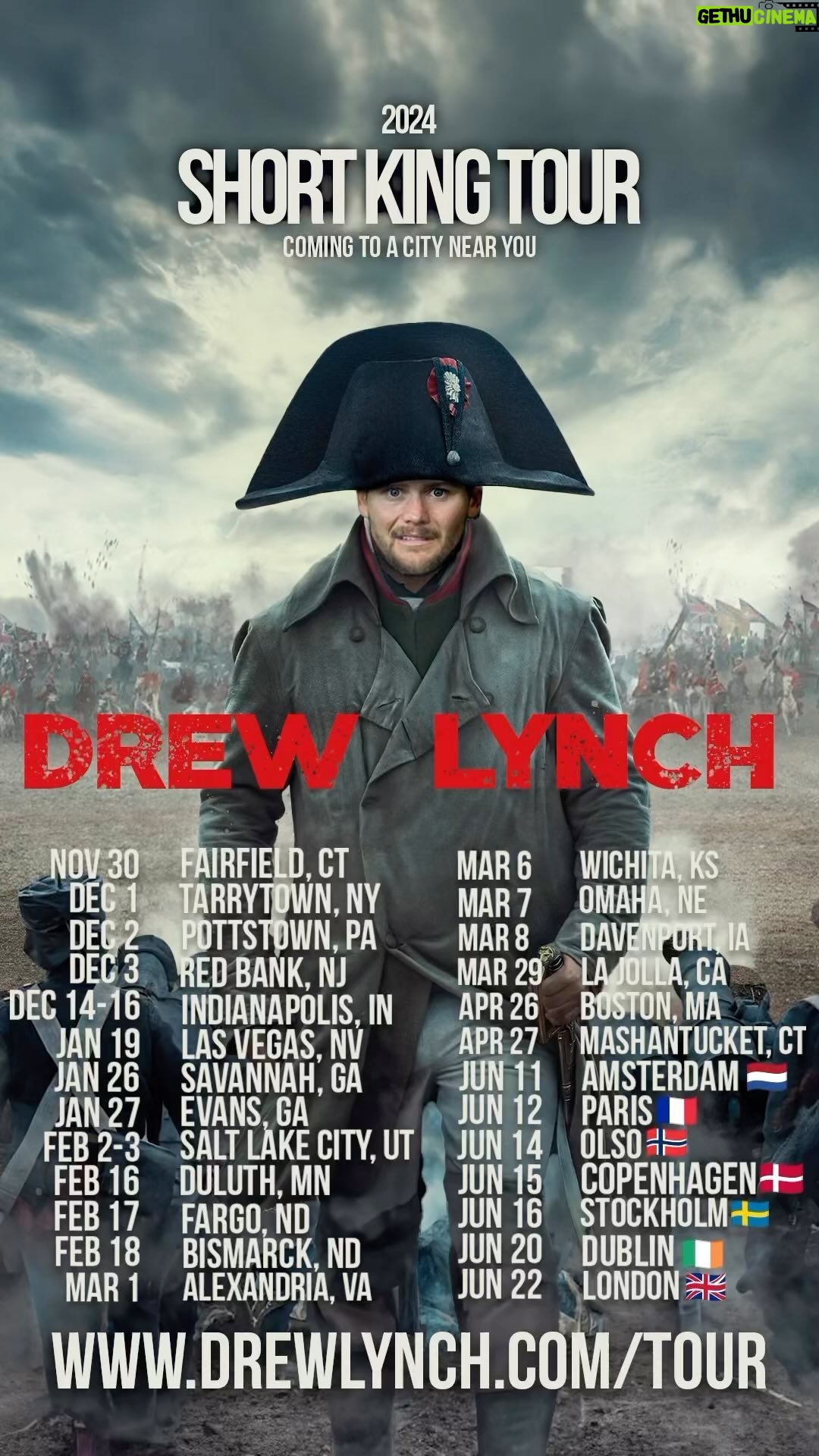Drew Lynch - 5.6K Likes - Ready the (friend)ships…
#shortking #tour #indianapolis #comedy #napoleon