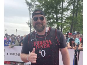 Drew Powell Instagram - It’s #DraftDay for the @wnba and I know a whole lotta folks are about to hop on the @indianafever bandwagon…and that’s great! I just want it to be known far and wide that I have BEEN on that wagon and it’s gonna be fun to see it get bigger and bigger! Welcome to a great organization @caitlinclark22! See you courtside!! 📸 @matt_kryger