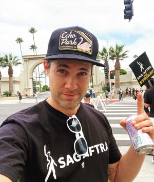Drew Seeley Instagram - We still out here in these streets! #sagaftrastrong #sagstrike #wgastrong