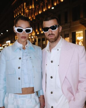 Drew Taggart Instagram - Oooooo yaaa i have fully assimilated. I am fashion now. I don’t plan on smiling much any more. Thank you @versace for inviting us. What a badass show 🐍