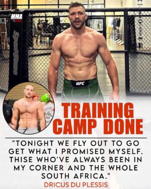 Dricus Du Plessis Instagram - Dricus du Plessis and his team completed their UFC 297 training camp and are flying to Toronto for a middleweight title fight vs Sean Strickland on January 20th. 

(via: @dricusduplessis IG) @mmapack