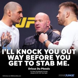 Dricus Du Plessis Instagram - Dricus Du Plessis responds to Sean Strickland’s “intense” threats 🔪 #UFC297

🔗 FULL STORY IN BIO