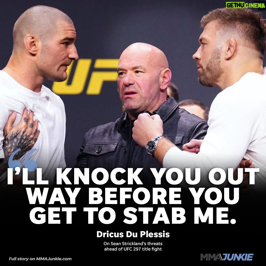 Dricus Du Plessis - 30.9K Likes - Dricus Du Plessis responds to Sean Strickland’s “intense” threats 🔪 #UFC297
🔗 FULL STORY IN BIO