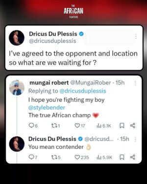 Dricus Du Plessis Instagram - The Champ is ready to defend his Title. What are we waiting for? 

@dricusduplessis

#UFC304 #Dricusduplessis #UFCAfrica #israeladesanya #stylebender #Seanstrickland
