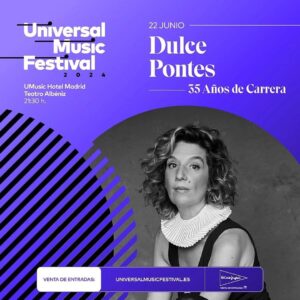 Dulce Pontes Instagram - Madrid 😍

Posted @withregram • @syntorama_ A partir de hoy ya están a la venta las entradas del Universal Music Festival #UMFestival24, donde tendremos a nuestros maravillosos artistas @dulcepontesoficial y @wimmertensofficial 🤩

@umusicfestival @gtstalentspain @teatroalbeniz 
¡No te quedes sin tus entradas! https://umusices.lnk.to/24UMF

#UMFestival2024 #Madrid #TeatroAlbéniz #DulcePontes #WimMertens