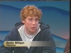 Dustin Milligan Instagram - #tbt——Me and cousin Dan being extremely teen on regional TV in 2002.