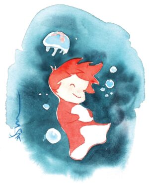 Dustin Nguyen Instagram - ponyo from my old sketchbook
#ghiblistudio