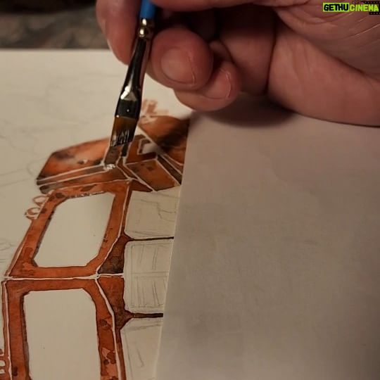 Dustin Nguyen - 1.5K Likes - SpongeBob painting process
11x17 watercolor on 300lb softpress