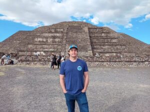 Dwayne Cameron Instagram - Behind me is The Pyramid of the Moon which is located at the western end of Teotihuacán and is the very last pyramid structure you will find after walking the 1.5 mile long Avenida de Los Muertos (Avenue of the Dead). It's the second biggest structure at Teotihuacán and was built to mimic the outline of the mountain Cerro Gordo, just north of the site. The Pyramid is believed to have been used as a ritual temple built to worship the Great Goddess of Teotihuacan who served as a deity of water, fertility, and creation. I found its design more impressive than the larger Pyramid of the Sun as it looks more like the typical pyramid structure you'd imagine in Mesoamerica with its sharp angles, steep walls and formidable staggered staircases.

#teotihuacan #templeofthemoon