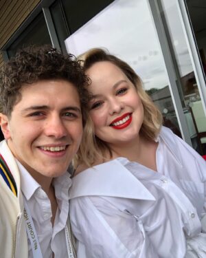 Dylan Llewellyn Instagram - Me and @nicolacoughlan at @wimbledon 
#pimmsoclock @pimmsgb