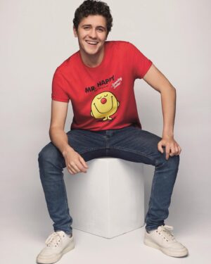 Dylan Llewellyn Instagram - I’m delighted to be involved in this year’s #RedNoseDay campaign wearing this amazing t-shirt. This, and the whole t-shirt collection featuring Mr. Men Little Miss character designs is available in store and online at @tkmaxxuk. Every item includes a donation to @comicrelief to help children and young people facing the toughest times of their lives whether they are in the UK or around the world. This shot was captured by the incredible @mattholyoak #MakeADifferenceYourWay