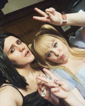 Dylan Llewellyn Instagram - Girl Power!!!👸🏻👸🏼 @nicolacoughlan #derrygirls