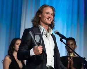 Dylan Playfair Instagram - Good things to come.

@crystalmountainfilms @whistlefilm @leoawardsbc 

#bestperformancebyanactorinaleadingrole >an actual hashtag 

 But really, I’m honored to be recognized for the work we did on this movie. Jen and I have big plans 🎥 ❤️