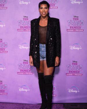 EJ Johnson Instagram - Everyday of my life is fabulous but today is even more fabulous because @theproudfamily is streaming on @disneyplus ! I’m so excited to introduce the world to the soon to be iconic glamorous powerhouse that is Michael Collins. I had a blast hosting a talk show segment for our premiere and getting to celebrate and share love with our incredible producers, cast and crew ! Get ready Huney because we’re comming in #louderandprouder #teamthis