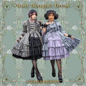 Ebony Bowens Instagram - Kinda obsessed with how these photos came out 🥰 
Rosy Bouquet Dress 💐 Which colorway is your fav? 🖤 
いつもありがとうございます 🤍 @atelier_pierrot @atelier_pierrot_english 🥀

#eglcommunity #eglfashion #gothlolita #blacklolita #plussizelolita #atelierpierrot #harajukufashion #ロリータ #ロリータファッション #ゴシックロリータ #プラスサイズロリータ #アトリエピエロ