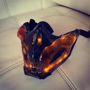 Ed Boon Instagram - Thank you @boros_cosplay for the amazing glowing Scorpion mask @festigame !  This is really special gift.