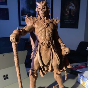 Ed Boon Instagram - Today I was shown an amazing Shao Kahn statue HAND SCULPTED by an amazing artist @rafagrassetti who happens to be the God of War Art Director at @SonySantaMonica. Thanks for sharing this!!