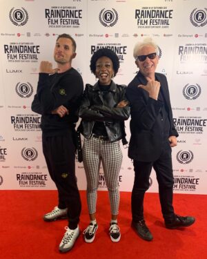Ed Skrein Instagram - Inspiring morning at @raindancefilmfestival with @tezzie_xo and @elliot_grove at screening and Q&A for Little River Run. #supportindiefilm