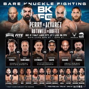 Eddie Alvarez Instagram - Saturday nights @bareknucklefc lineup! 

[ #BKFC56 | Saturday | Limited Tix Remain 🎟️ ]