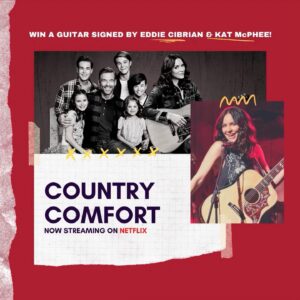 Eddie Cibrian Instagram - Y’all wanna a chance to win a signed #countrycomfort 🎸 !??
Here’s what you need to do: 
- swipe right and screenshot  the second graphic on this post 
- Share it to your IG 
- Tag me, @katharinefoster and @netflixfamily using the hashtag #countrycomfort so we can see it! That’s all!! 
- The winner will have the guitar shipped to their doorstep! 
Good luck y’all 🎸🤠 #countrycomfortstreamingnow
